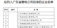 第六批46家！廣東擬列入售電公司目錄企業(yè)公示（附前五批）