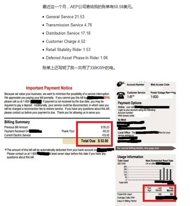 美國(guó)電價(jià)