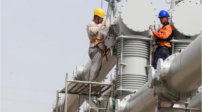 錫盟—泰州±800千伏特高壓工程泰州換流站電氣設(shè)備安裝進入倒計時