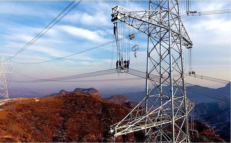 榆橫—濰坊1000千伏特高壓交流輸變電工程13標(biāo)段放線施工結(jié)束