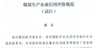 國家能源局同意試行《煤炭生產企業(yè)<font color=