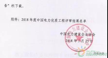 7個(gè)風(fēng)電工程獲獎(jiǎng)！2018中國電力優(yōu)質(zhì)工程評審結(jié)果名單出爐?。ǜ皆敿?xì)名單）