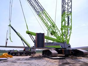 中聯(lián)重科專為風電市場研制的履帶式起重機獲客戶贊許