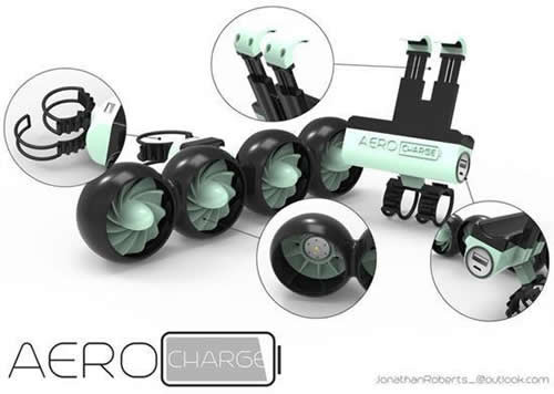 利用風(fēng)能供電的移動(dòng)電源亮相 綠色環(huán)保不斷電