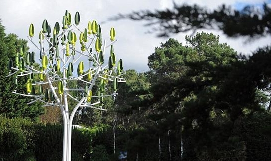 任何風(fēng)向都可以運(yùn)作的風(fēng)力發(fā)電人造樹