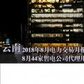 云南2018年8月電力交易月報：8月44家售電公司代理用戶參與交易