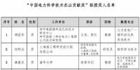 2018中國電力科學(xué)技術(shù)獎135項、人物獎110位擬授獎公示（附全名單）
