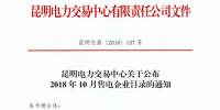 云南2018年10月售電企業(yè)目錄：56家售電公司已履行信用保證