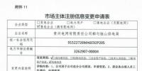 貴州公示2家售電公司、3家電力用戶及1家電網(wǎng)企業(yè)的注冊信息變更申請