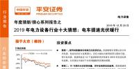 2019年電力設(shè)備行業(yè)十大猜想：配網(wǎng)或醞釀?lì)愃铺馗邏旱耐顿Y機(jī)會(huì)
