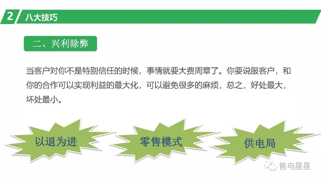 售電營(yíng)銷技巧：三大原則八大技巧